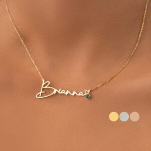 14K Solid Gold Name Necklace