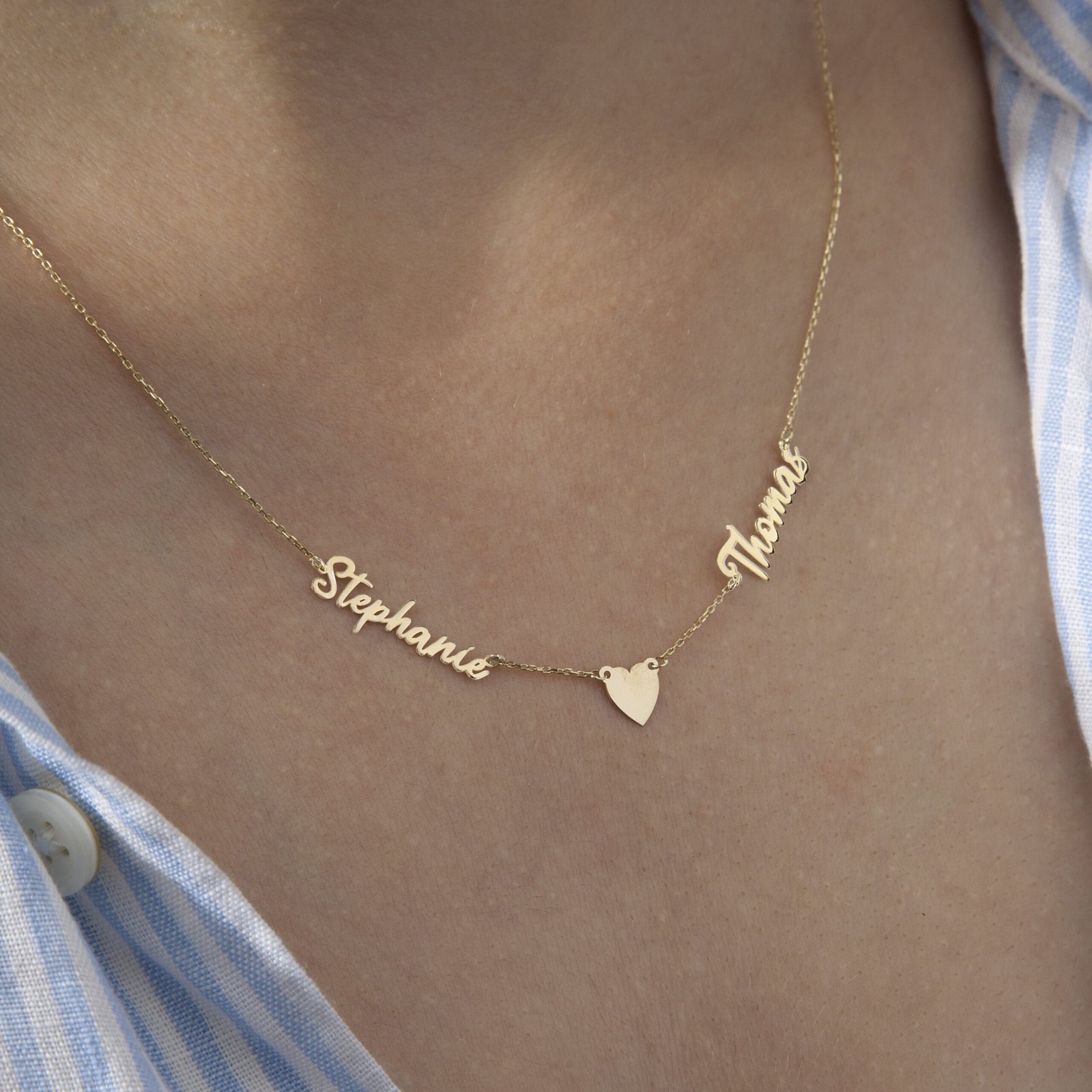 14K Solid Gold Two Name Necklace, 2 Names Necklace | Custom Double Name Necklace, Family Name Necklace Gold | Couple Necklace, 14K Jewelry 14K Solid Gold Two Name Necklace, 2 Names Necklace | Custom Double Name Necklace, Family Name Necklace Gold | Couple Necklace, 14K Jewelry