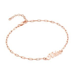 Custom Name Gold Anklet