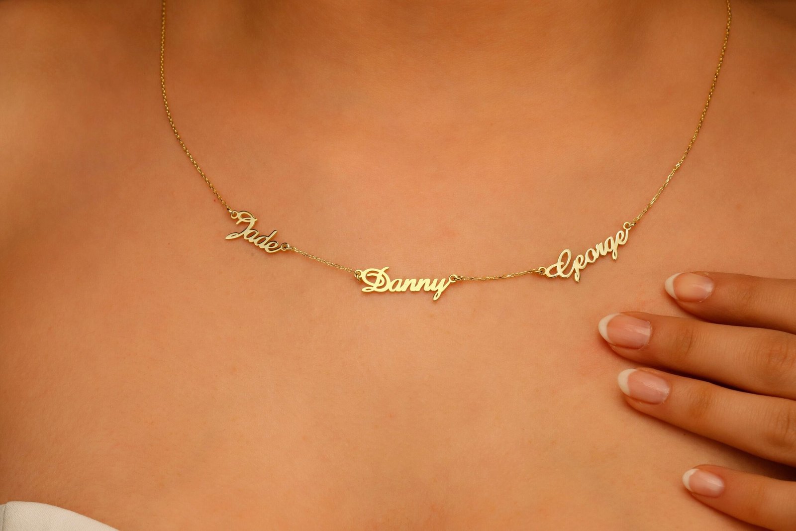 Custom Multiple Name Necklace, Personalized Gold Two Name Necklace | Handmade Jewelry | Gift for Mom | Trendy Gifts in Sterling Silver Custom Multiple Name Necklace, Gift for Mom | Trendy Gifts in Sterling Silver