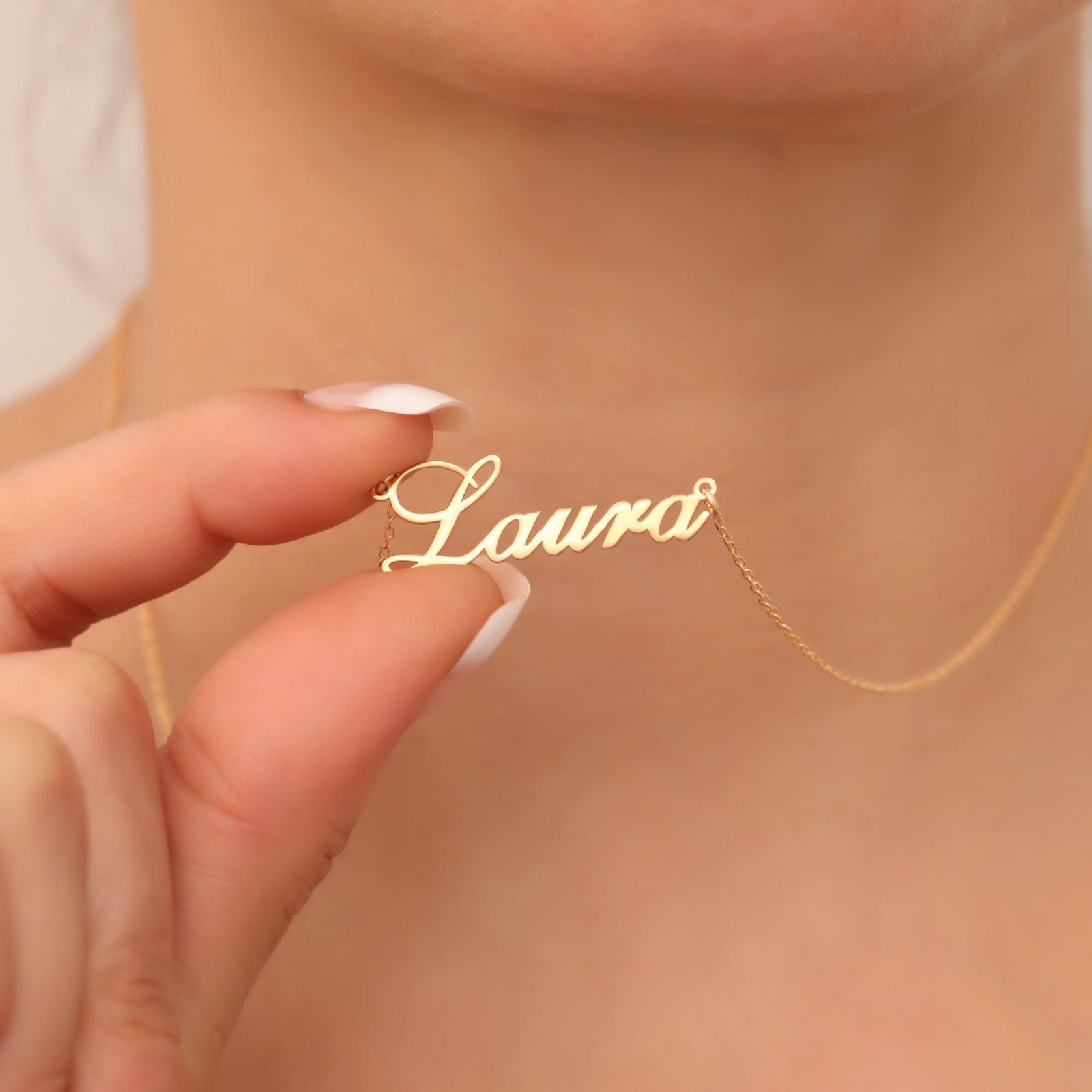 Custom Name Necklace, Personalized Name Necklace, 14K Gold Name Necklace, Personalized Gifts, Birthday Gifts, Mothers Day Gift, Gift for Her Custom Name Necklace
