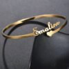 Customized Name Bracelet / Personalized Custom Bangle Stainless Steel Jewelry Customized Name Bracelet / Personalized Custom Bangle Stainless Steel Jewelry