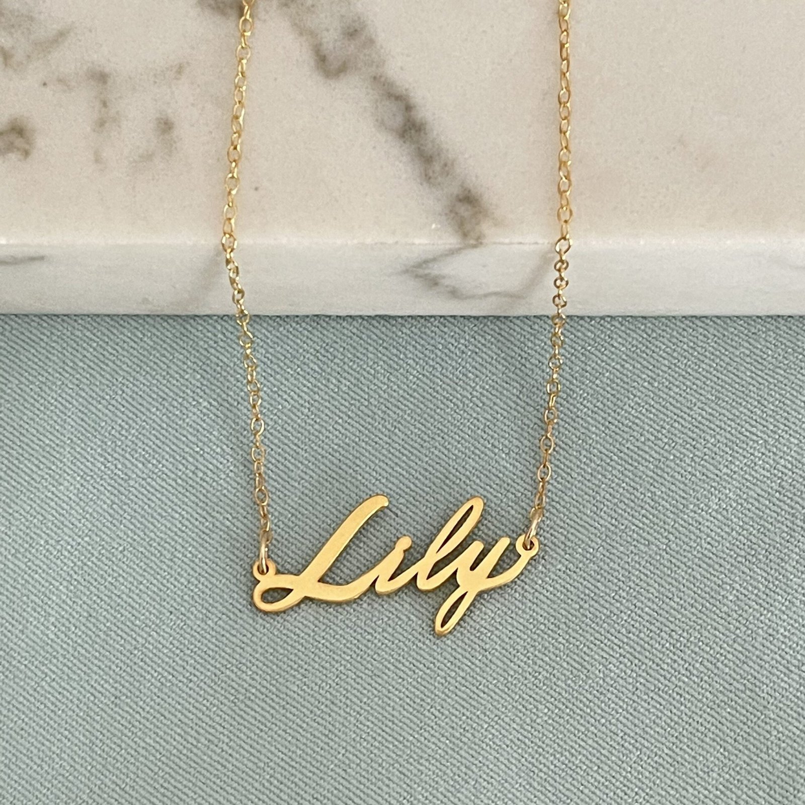 Gold Personalized Name Necklace Gold Personalized Name Necklace