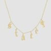 Old English Suspended Name Necklace Old English Suspended Name Necklace