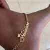 Name Anklet – Personalized Anklet Bracelet Canada Personalized name anklet — custom ankle bracelet