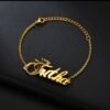Custom Nameplate Bracelet - Gift for Mom custom nameplate bracelet